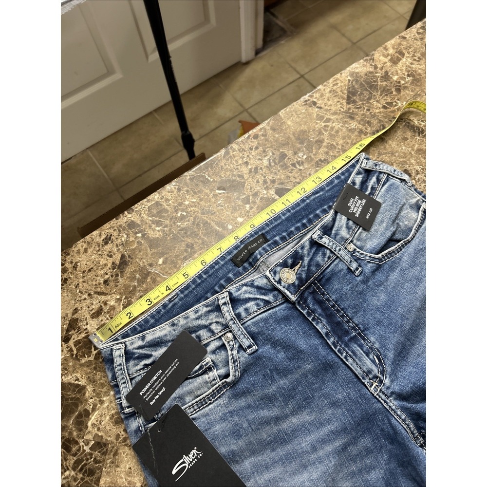 Silver Suki Women's Jeans 32x27 Curvy Fit Skinny Leg Mid Rise Msrp 89.00 - Picture 10 of 15
